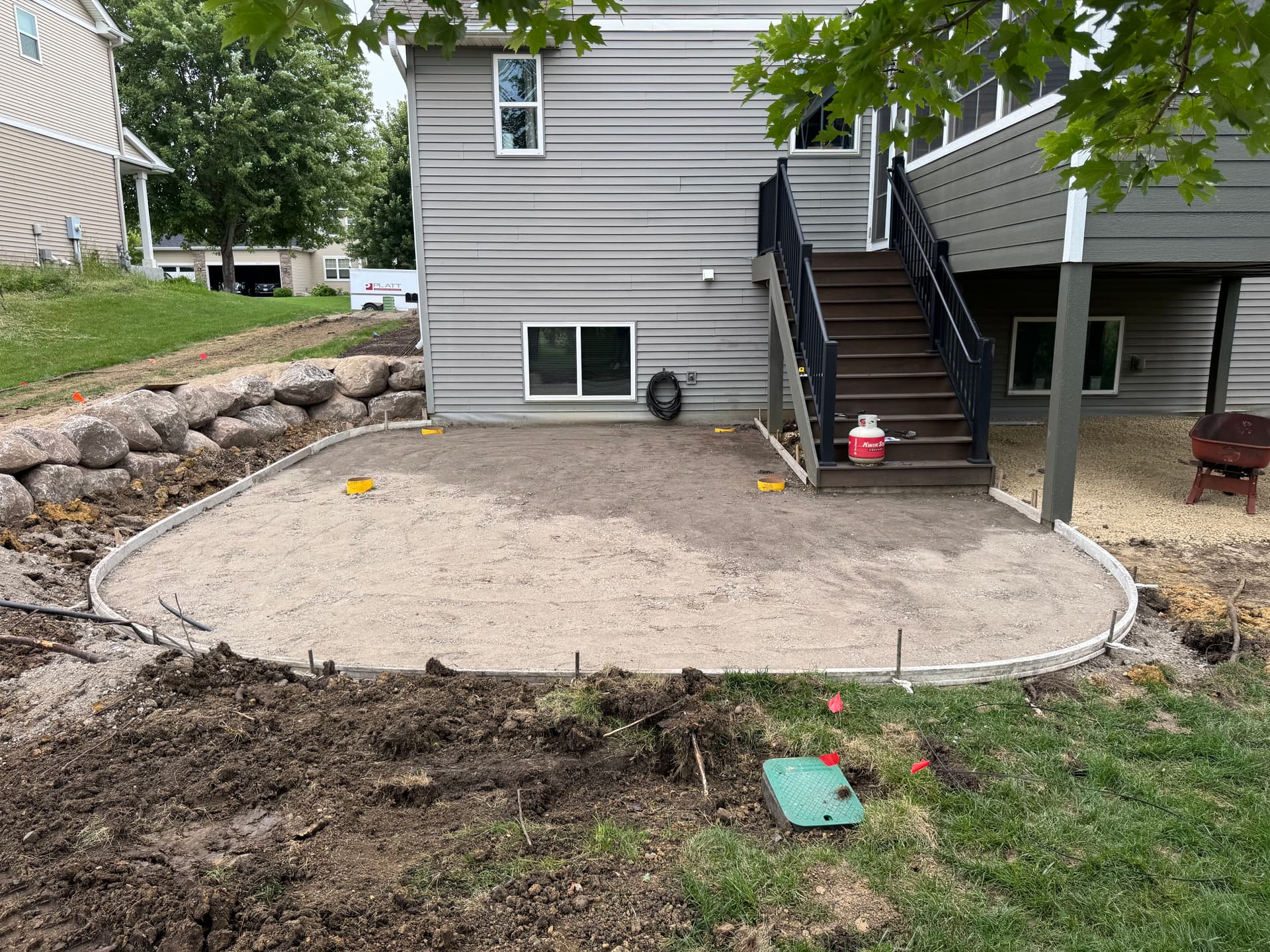 Gallery photos for Backyard Transformation with Retaining Wall and Outdoor Kitchen in Lakeville: Image #6