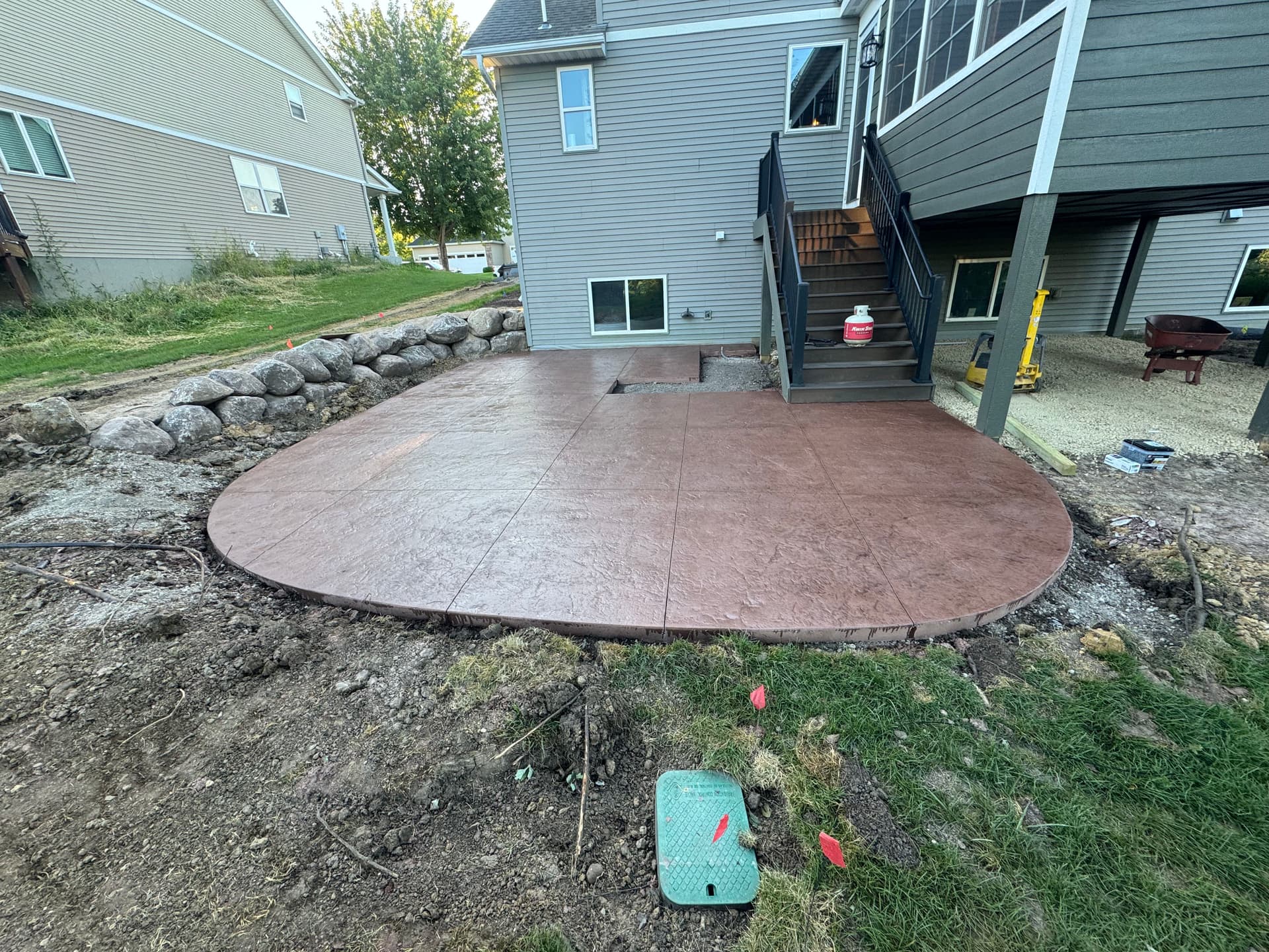 Gallery photos for Backyard Transformation with Retaining Wall and Outdoor Kitchen in Lakeville: Image #7
